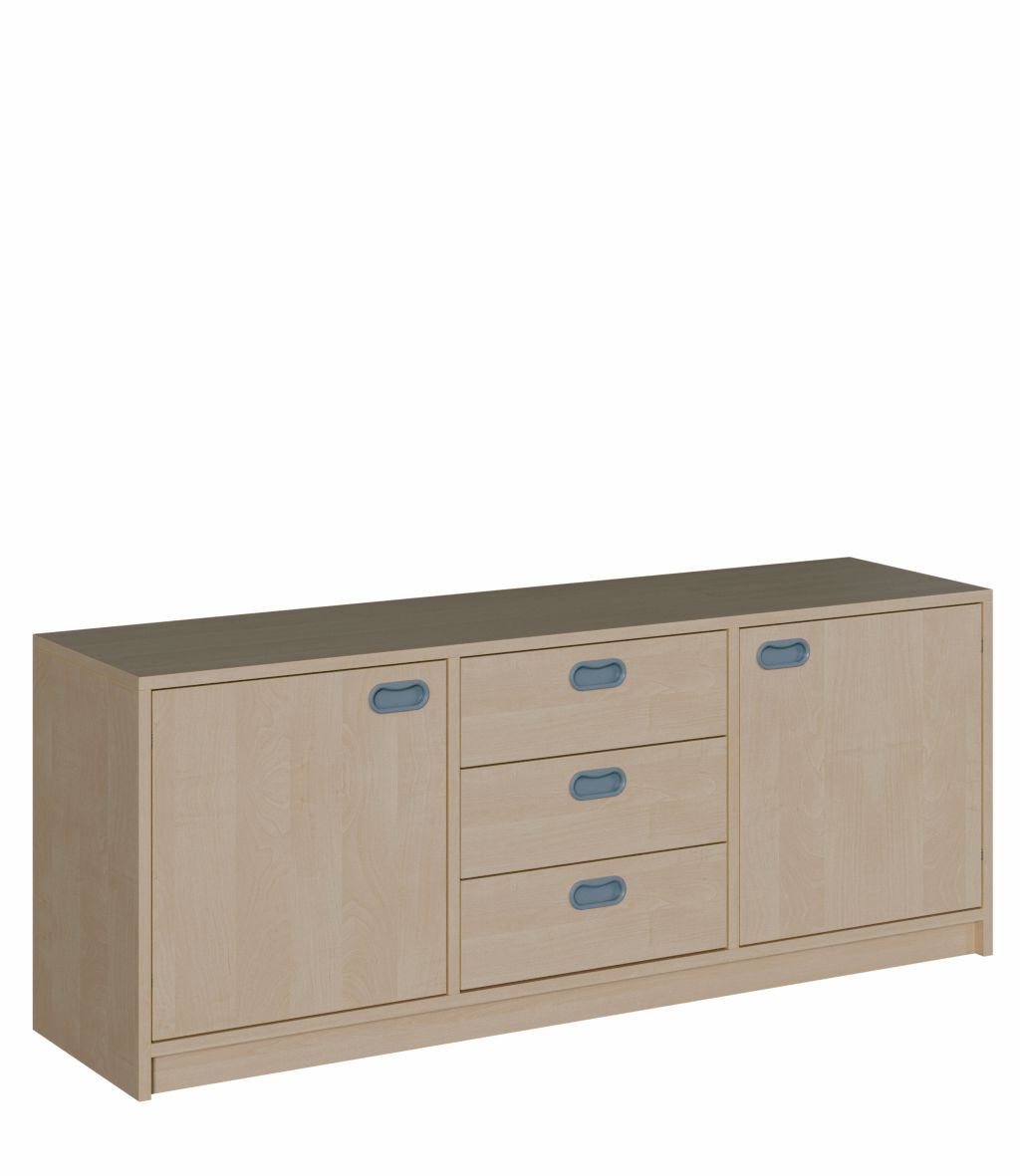 K Raumteilerschrank 60 cm, 2 Türen/Schübe